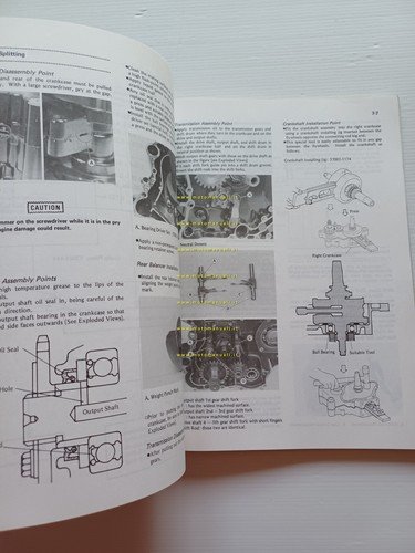 Kawasaki KLR 600 1985 manuale officina INGLESE originale