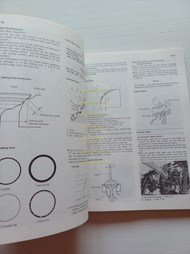 Kawasaki KLR 600 1985 manuale officina INGLESE originale