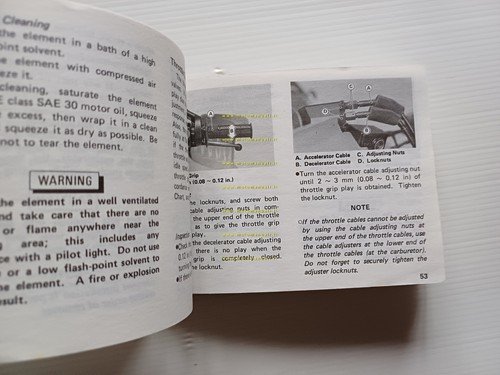 Kawasaki KLR 600 1989 manuale uso manutenzione libretto inglese originale