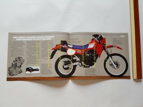 Kawasaki KLR 600 depliant originale INGLESE ENGLISH
