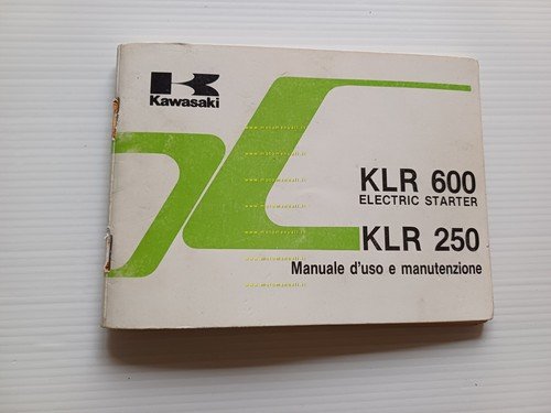 Kawasaki KLR 600 Electric Starter - KLR 250 1985 manuale …