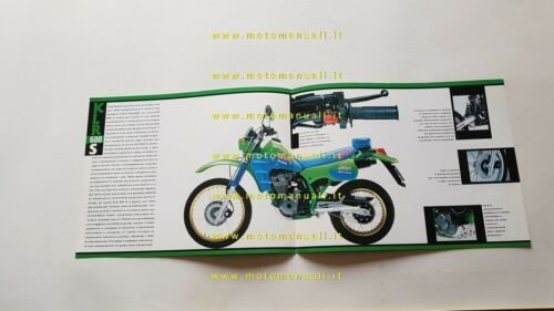 Kawasaki KLR 600 S 1990 depliant originale ITALIANO moto brochure