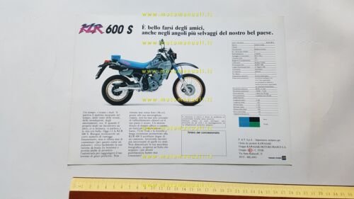 Kawasaki KLR 600 S 1994 depliant italiano originale