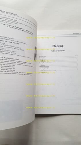 Kawasaki KLR 650 1994 SUPPLEMENTO manuale officina INGLESE