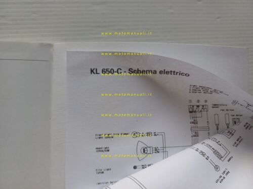 KAWASAKI KLR 650 1999 manuale uso manutenzione libretto originale italiano