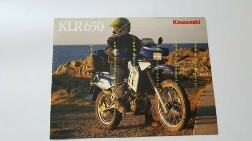 Kawasaki KLR 650 (KL650A) 1988 Enduro depliant originale TESTO INGLESE