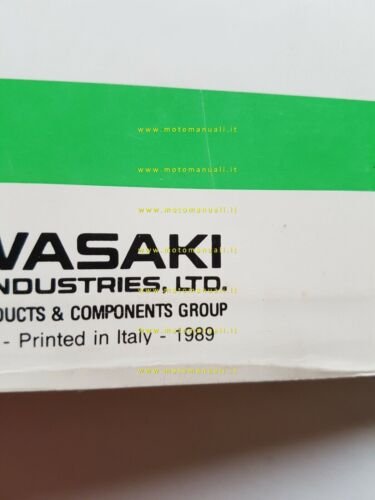 Kawasaki KLR 650 TENGAI 1989 manuale uso manutenzione libretto originale