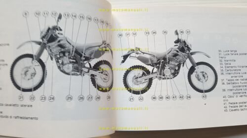 Kawasaki KLX 250 1992-93 manuale uso manutenzione italiano originale