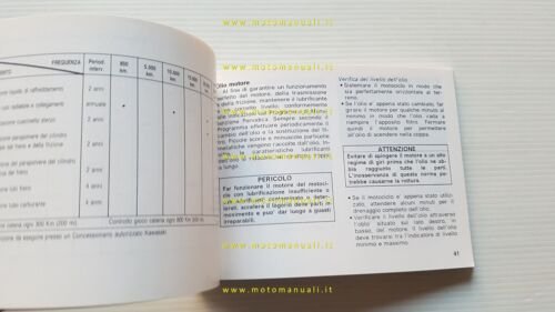 Kawasaki KLX 250 1992-93 manuale uso manutenzione italiano originale