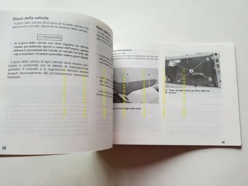 Kawasaki KLX 300 R 2000 manuale uso manutenzione libretto originale …