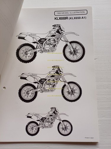 Kawasaki KLX 650 R (KLX650-A1) 1993 Model Information cartella stampa …