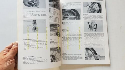 Kawasaki KS 125 series 1973 manuale officina originale workshop manual