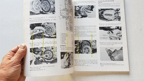 Kawasaki KS 125 series 1973 manuale officina originale workshop manual