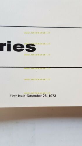 Kawasaki KS 125 series 1973 manuale officina originale workshop manual