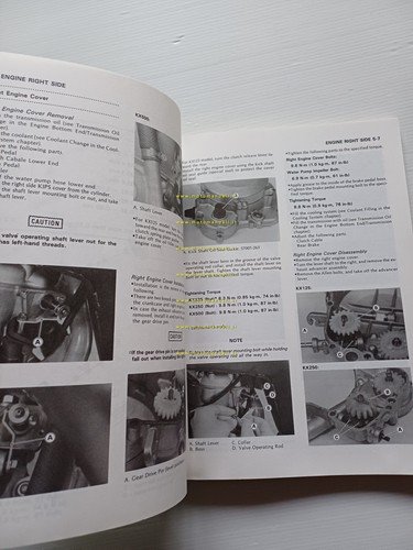 Kawasaki KX 125 - 250 - 500 1988 manuale officina …
