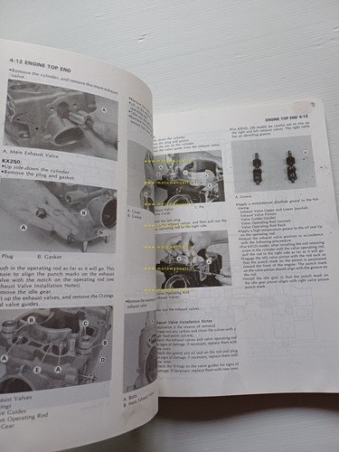 Kawasaki KX 125 - 250 - 500 1988 manuale officina …