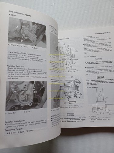 Kawasaki KX 125 - 250 - 500 1988 manuale officina …