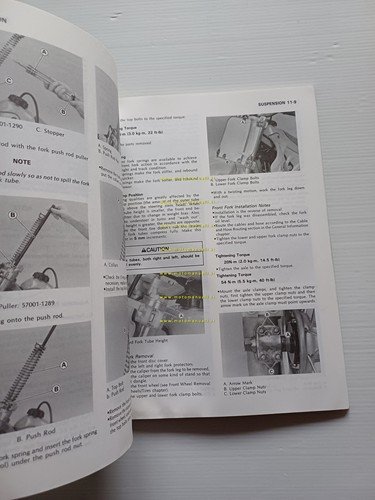 Kawasaki KX 125 - KX 250 1990 manuale officina INGLESE …