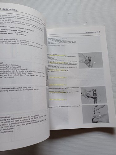 Kawasaki KX 125 - KX 250 1992 manuale officina INGLESE …