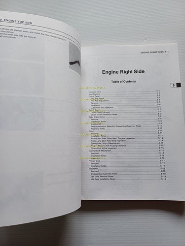 Kawasaki KX 125 - KX 250 1992 manuale officina INGLESE …