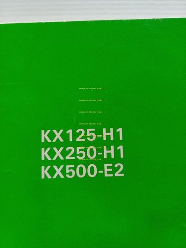 Kawasaki KX 125-250-500 Cross 1989-90 manuale uso manutenzione libretto original