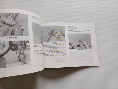 Kawasaki KX 125-250-500 Cross 1989-90 manuale uso manutenzione libretto original