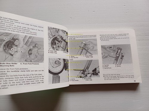 Kawasaki KX 125-250-500 Cross 1991-92 manuale uso manutenzione libretto original