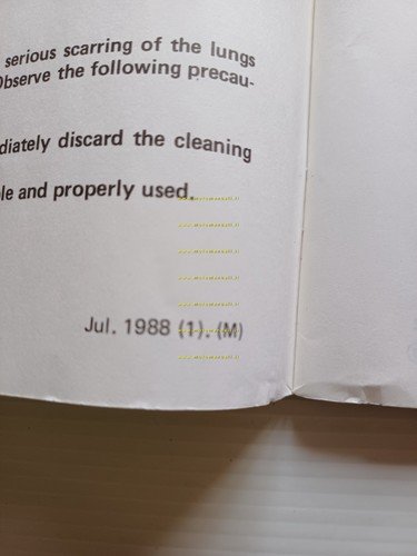 Kawasaki KX 125 Cross 1988-89 manuale uso manutenzione libretto inglese …