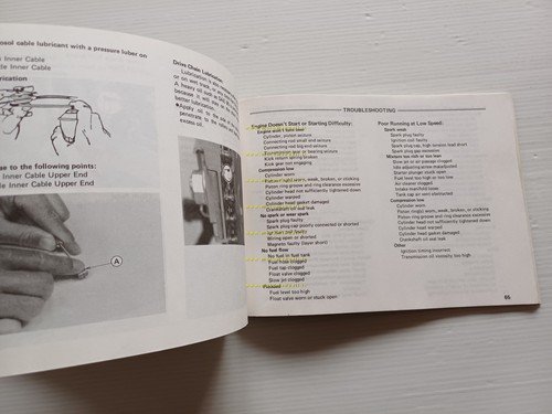 Kawasaki KX 125 Cross 1988-89 manuale uso manutenzione libretto inglese …