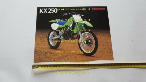 Kawasaki KX 250 1987 Cross depliant originale INGLESE moto brochure