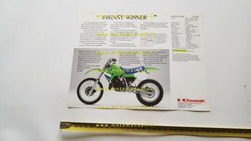 Kawasaki KX 250 1987 Cross depliant originale INGLESE moto brochure