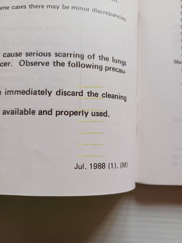 Kawasaki KX 250 Cross 1988-89 manuale uso manutenzione libretto inglese …