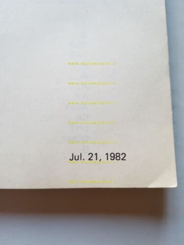 Kawasaki KX 500 A 1982 catalogo ricambi originale spare parts …