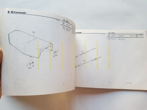 Kawasaki KX 500 A 1982 catalogo ricambi originale spare parts …