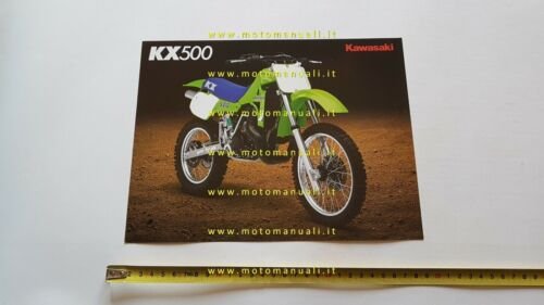 Kawasaki KX 500 Cross 1986 depliant originale INGLESE moto brochure