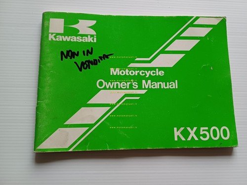 Kawasaki KX 500 Cross 1988 manuale uso manutenzione libretto originale