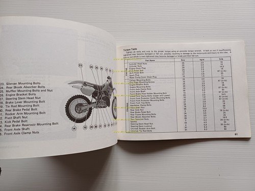 Kawasaki KX 500 Cross 1988 manuale uso manutenzione libretto originale