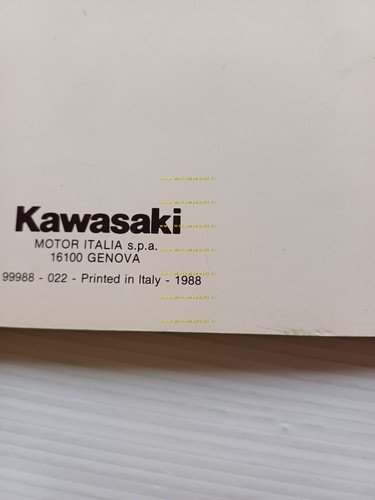 Kawasaki KX 60-80-125-250-500 Cross 1988 manuale uso libretto italiano originale