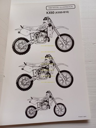 Kawasaki KX 60 (KX60-B10) 1994 Model Information cartella stampa inglese