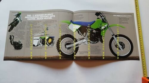Kawasaki KX 80 - 80 II Cross 1986 depliant originale …