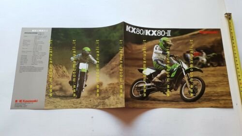 Kawasaki KX 80 - 80 II Cross 1986 depliant originale …