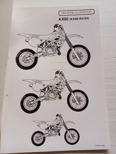 Kawasaki KX 80 (KX80-R4.S4) 1994 Model Information cartella stampa inglese