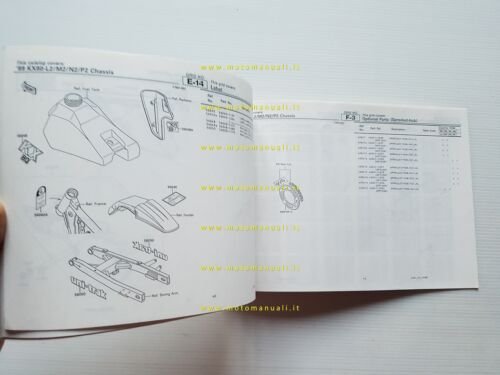 Kawasaki KX 80 L2-M2-N2-P2 1989 catalogo ricambi copia da microfiche …