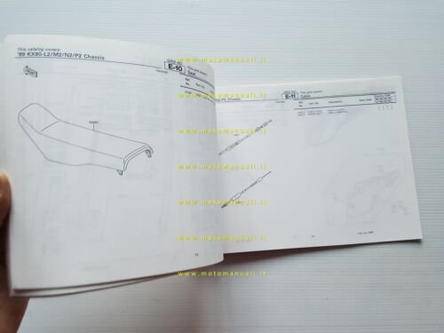 Kawasaki KX 80 L2-M2-N2-P2 1989 catalogo ricambi copia da microfiche …