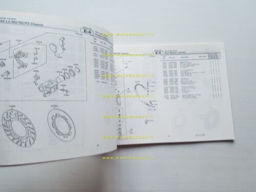 Kawasaki KX 80 L2-M2-N2-P2 1989 catalogo ricambi copia da microfiche …
