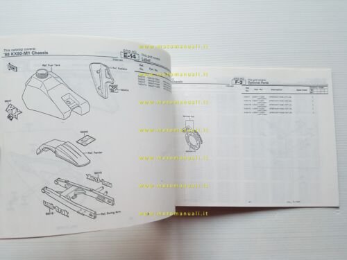 Kawasaki KX 80 M1 1988 catalogo ricambi copia da microfiche …