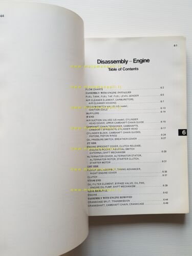 Kawasaki KZ 1000 - 1100 1981-83 manuale officina INGLESE originale …