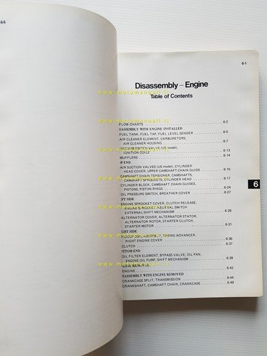 Kawasaki KZ 1000 - 1100 1981-83 manuale officina INGLESE originale …