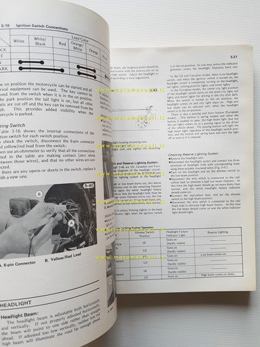 Kawasaki KZ 1000 - 1100 1981-83 manuale officina INGLESE originale …