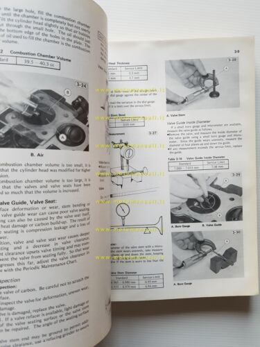 Kawasaki KZ 1000 - 1100 1981-83 manuale officina INGLESE originale …